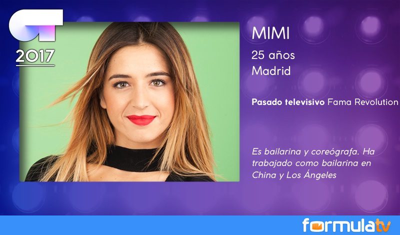 Mimi Doblas, 25 a?os, Madrid. Es bailarina y core?grafa, particip? en 'Fama Revolution'