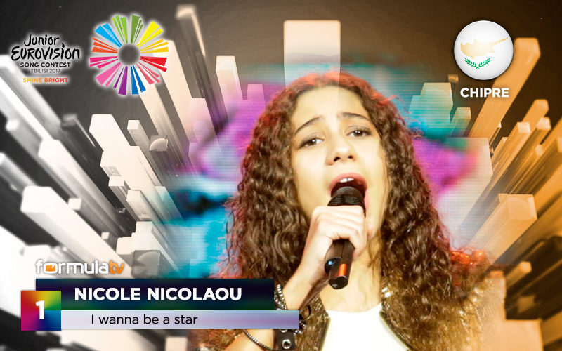 Nicole Nicolaou, 13 años, primera en pisar el escenario representando a Chipre