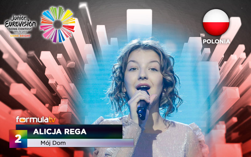 Alicja Rega, representante de Polonia, interpreta la balada 