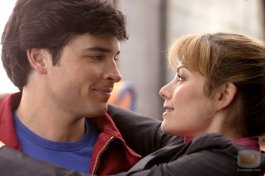 Clark Kent Tom Welling y Lois Lane Erica Durance 