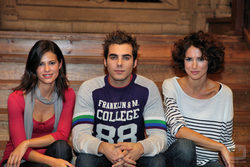 Nani Jiménez, José Ángel Trigo y Natalia López