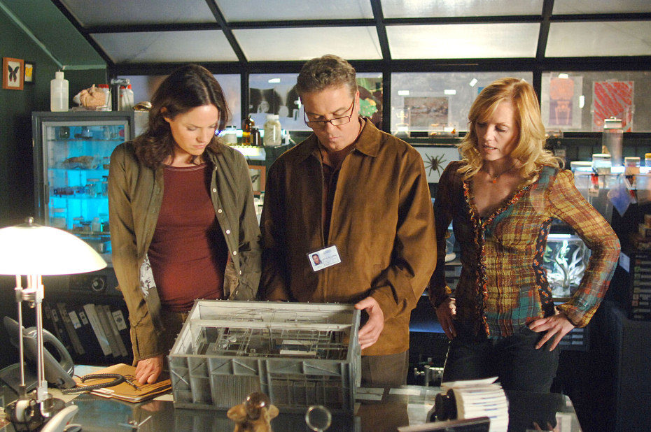 Dr. Gil Grissom, Catherine Willows y Sara Sidle en CSI Fotos FormulaTV