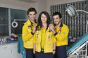 M�nica Estarreado, nuevo fichaje de la serie, con el resto de integrantes de 'Hospital Central'