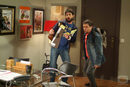 Santi Mill�n junto a Secun de la Rosa en uno de los gags