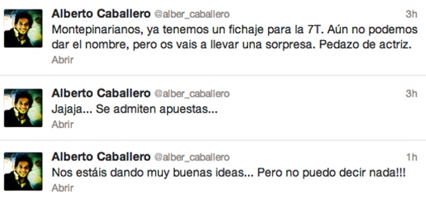 Declaraciones en Twitter de Alberto Caballero