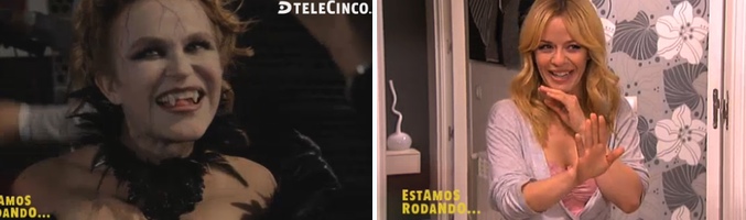 Estela Reynolds de vampiresa y María Adánez como Rebeca en 'La que se avecina'