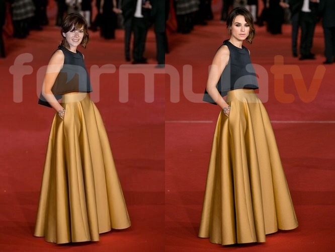 Anna Allen simula estar en los Oscar 2014 con una foto del Festival de Roma 2013