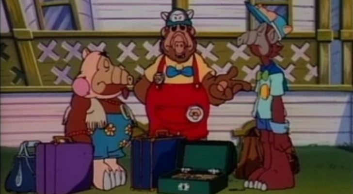 Alf en su versión animada en 'Los cuentos de Alf'