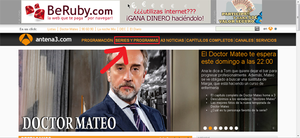 La web de Antena3
