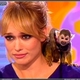 Patricia Conde con el mono xd