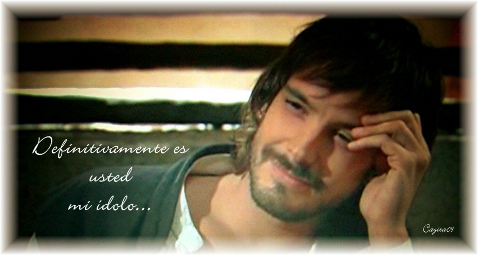 Definitivamente es usted mi ídolo...