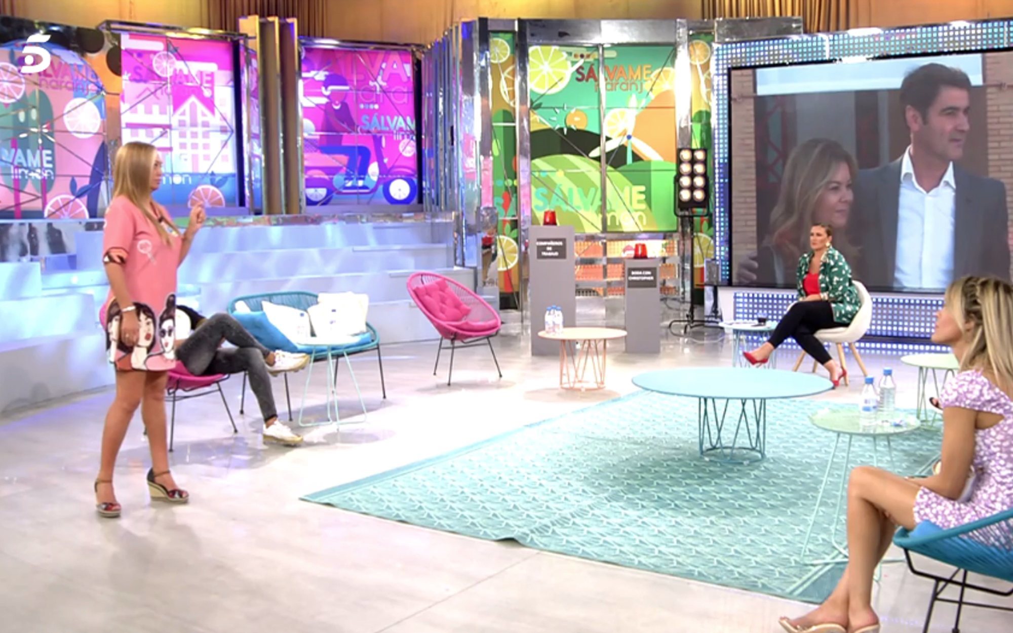 Belén Esteban abandona el plató de 'Sálvame' al escuchar hablar de su hija: "¡Hasta los huevos estoy!"