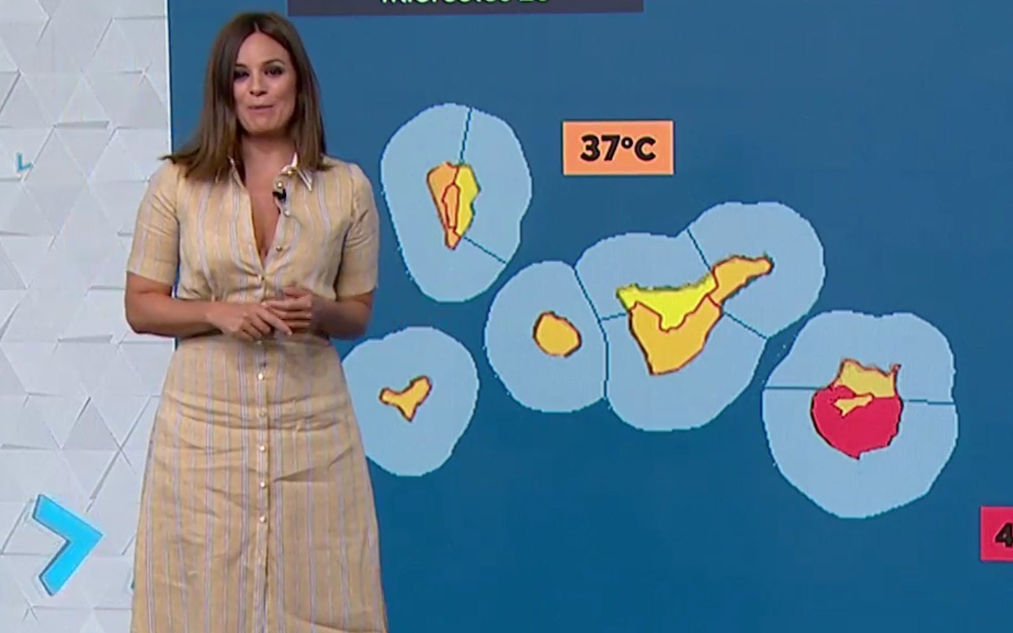 Mercedes Martín se vuelve viral al dar el tiempo "en pijama" en Antena 3