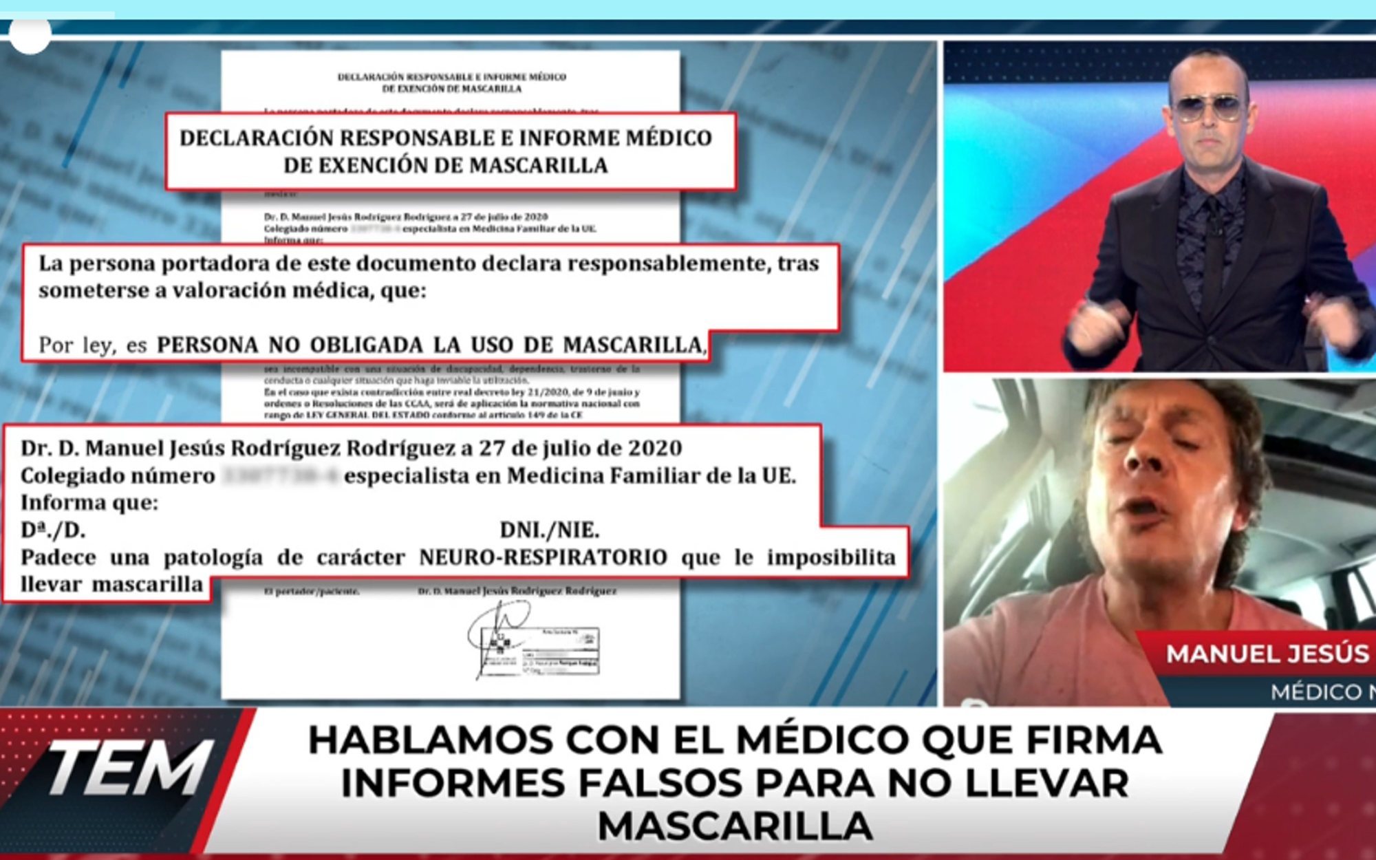 Risto corta la entrevista a un médico negacionista tras insultar y hacer una peineta: "Como tu puta madre"