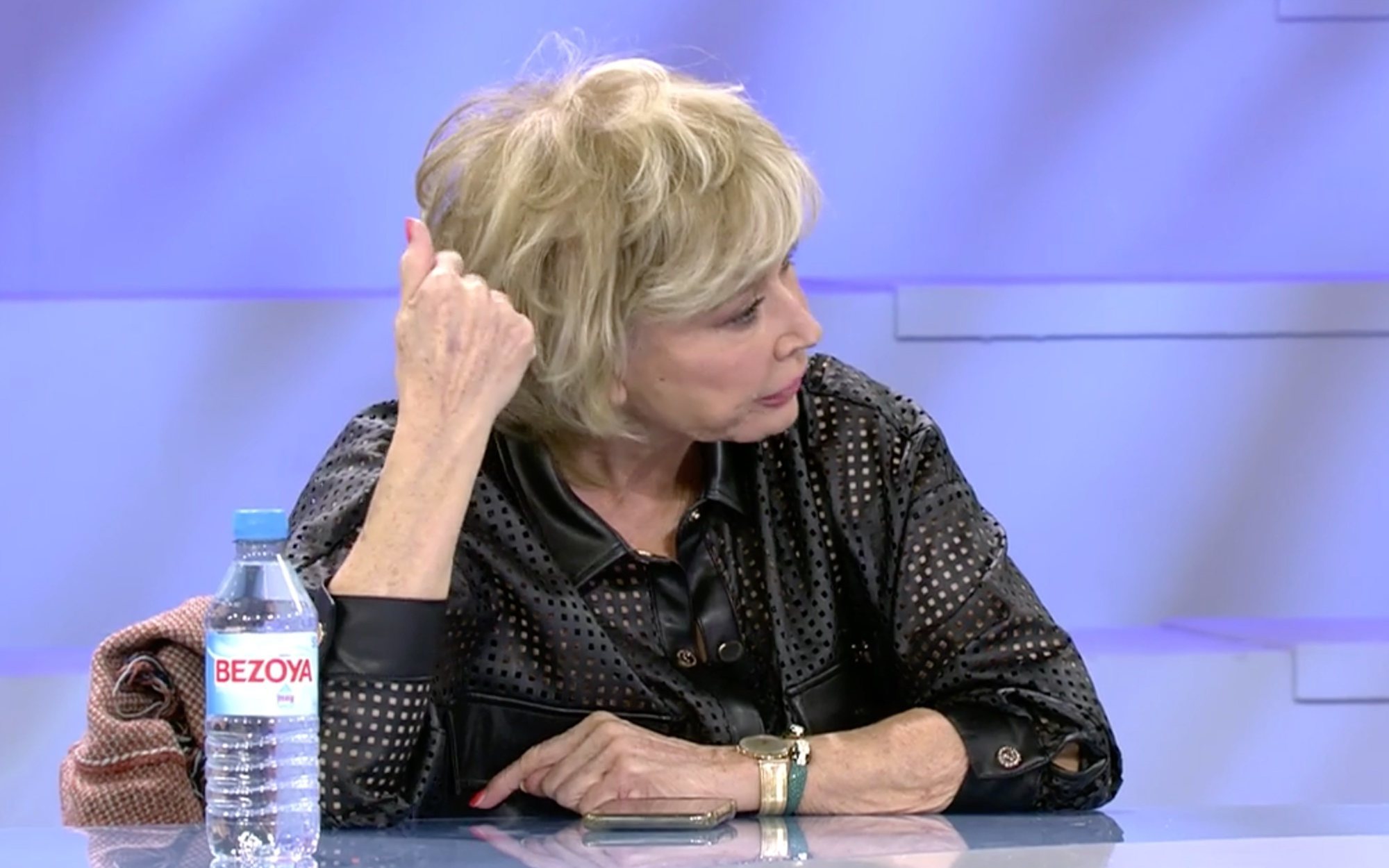 Mila Ximénez abandona 'Sálvame' llorando tras cabrearse con María Patiño: "Todavía puedo respirar y trabajar"