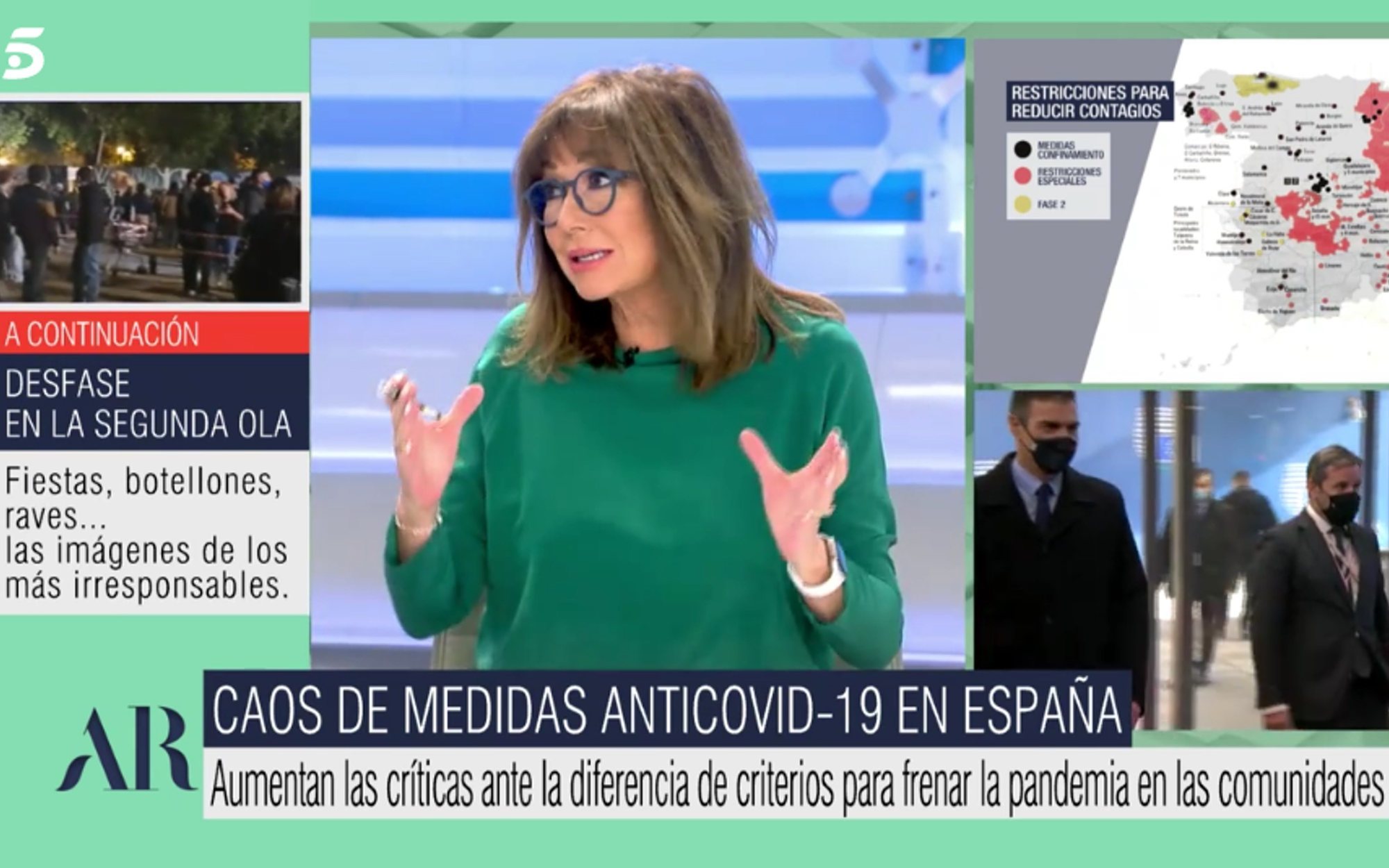 Ana Rosa critica la actitud de Pedro Sánchez: "Entre estar callado y tocar la trompeta hay un término medio"