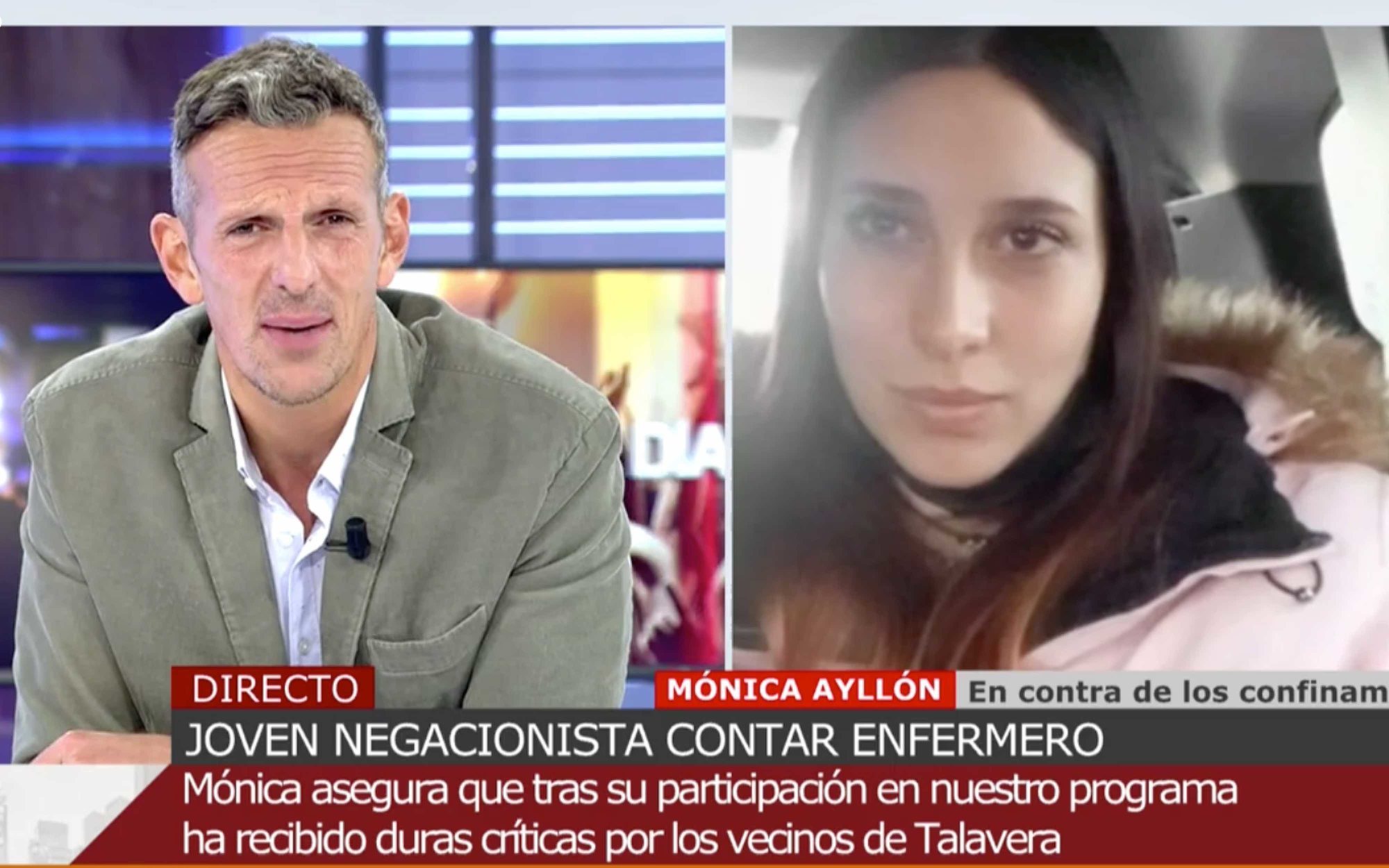Mónica, la joven negacionista de 'Cuatro al día', reaparece: "Nos merecemos una fiesta"