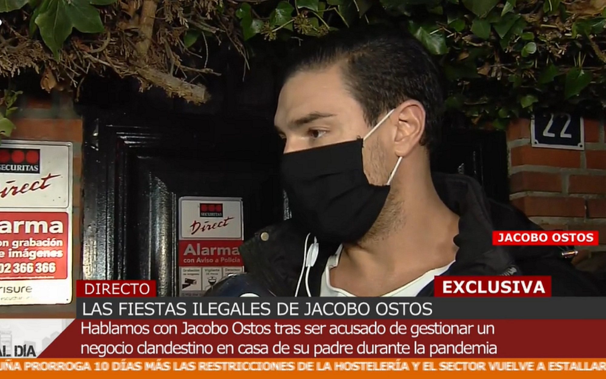 Jacobo Ostos niega haber organizado fiestas ilegales en su casa: "Estoy recibiendo amenazas de muerte"