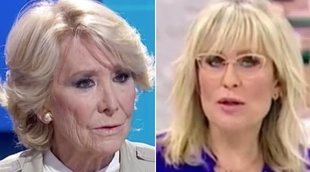 Esperanza Aguirre acusa a Telemadrid de ser "podemita" y la cadena responde con contundencia