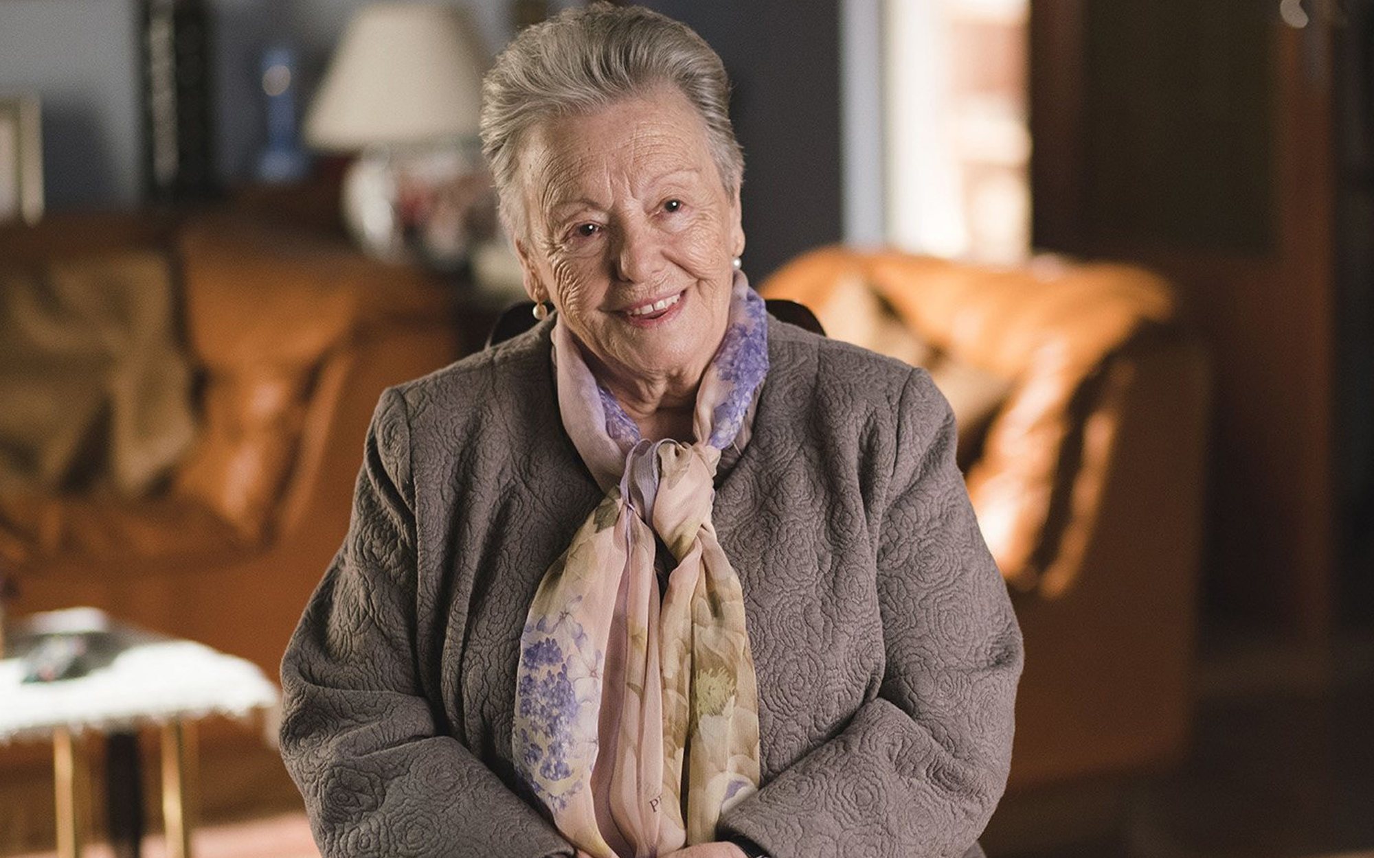 María Galiana tuvo que ser socorrida y llevada en brazos por la UME debido a la nevada