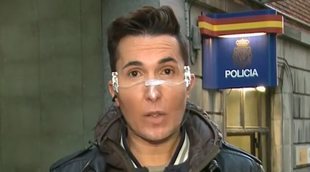 Omar Suárez genera debate al aparecer en 'Sálvame' con una mascarilla transparente: "¿Está homologada?"