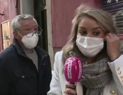 El padre de Rafael Amargo increpa y amenaza a Giovanna González, reportera de 'Socialité'