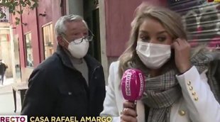 El padre de Rafael Amargo increpa y amenaza a Giovanna González, reportera de 'Socialité'