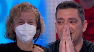 Las lágrimas de Luis, concursante de 'Pasapalabra', en la despedida de la regidora del programa: "Es un amor"