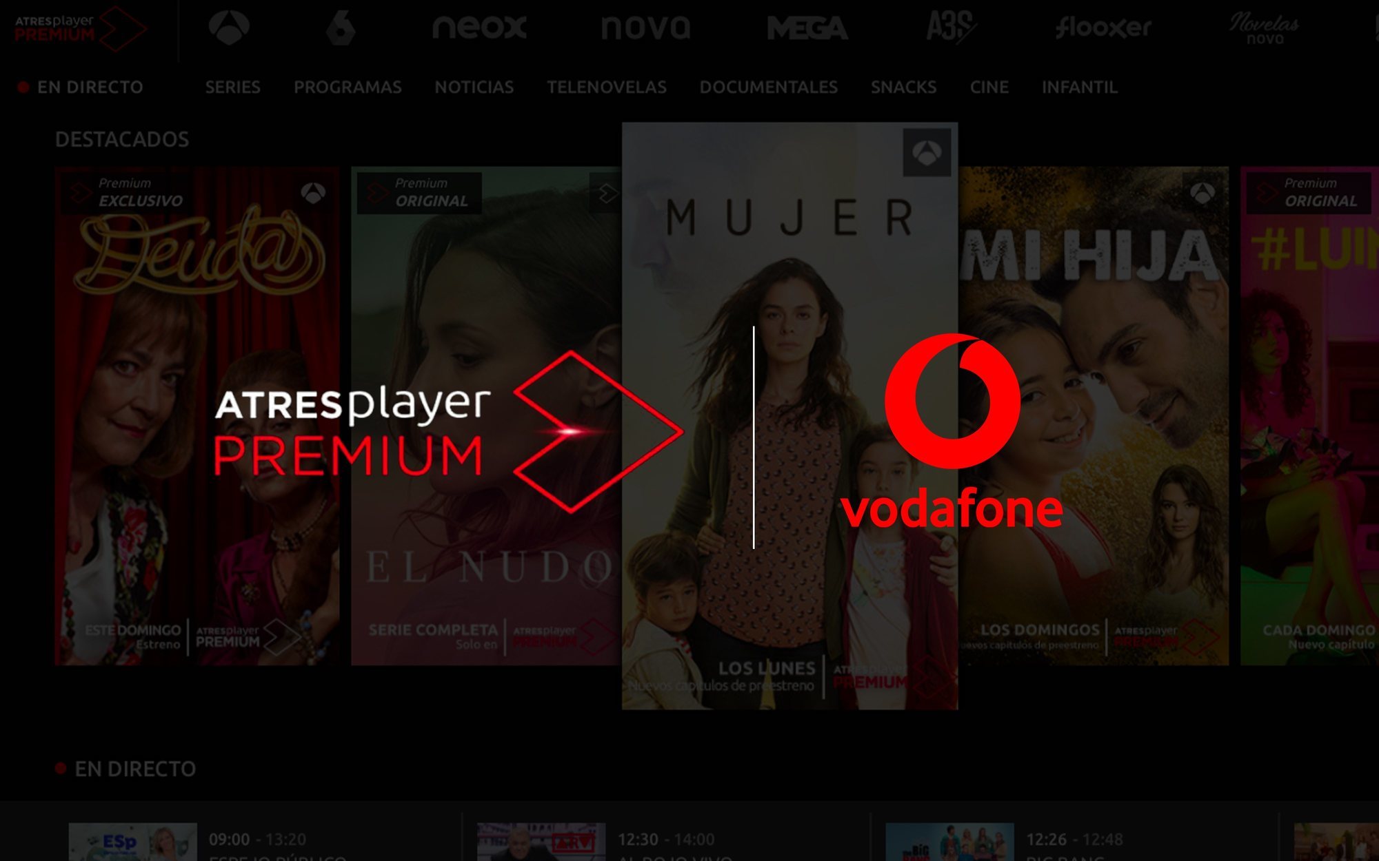 Atresplayer Premium ya está disponible para los abonados a Vodafone TV