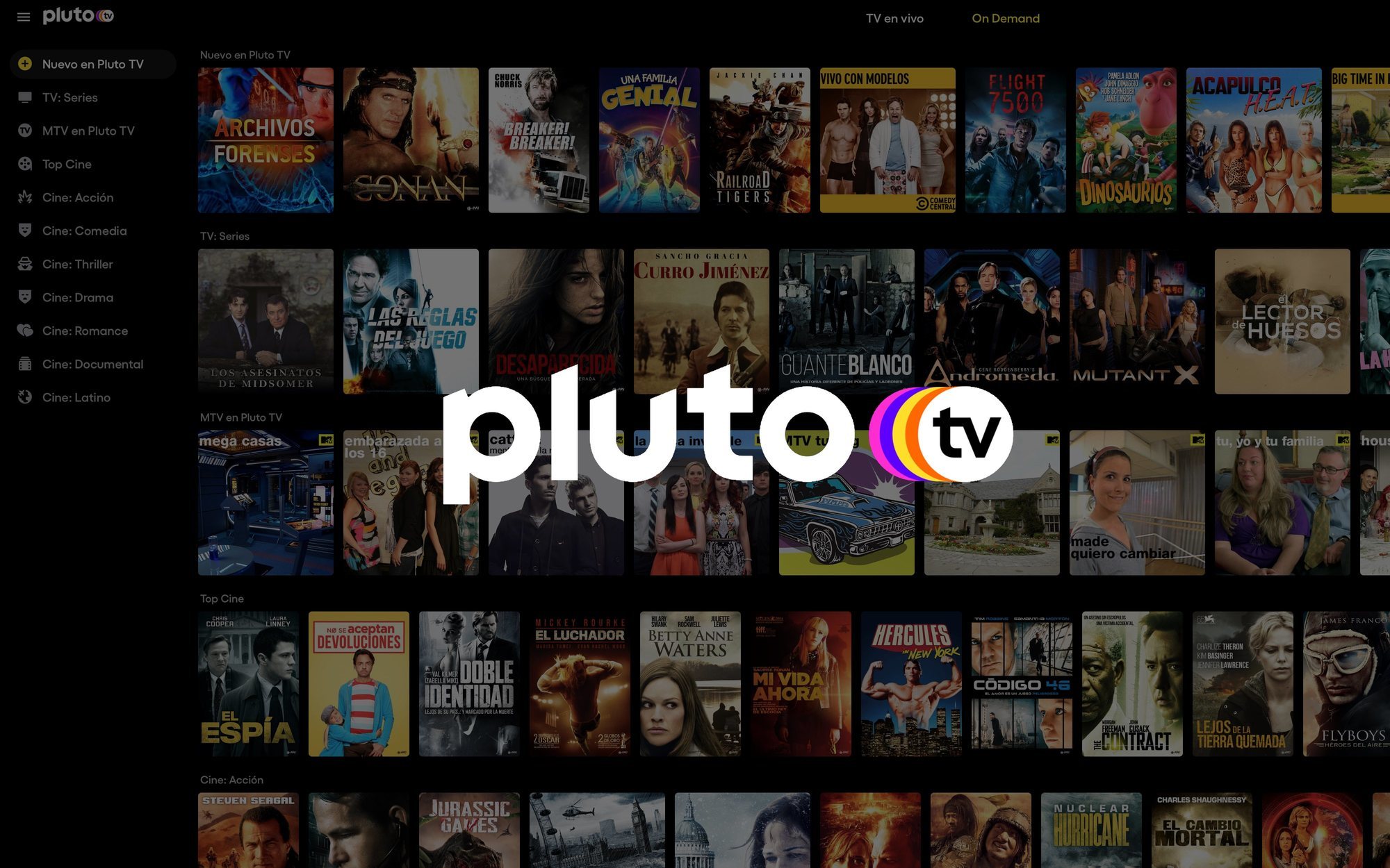 Pluto TV incorpora seis nuevos canales a su oferta en febrero