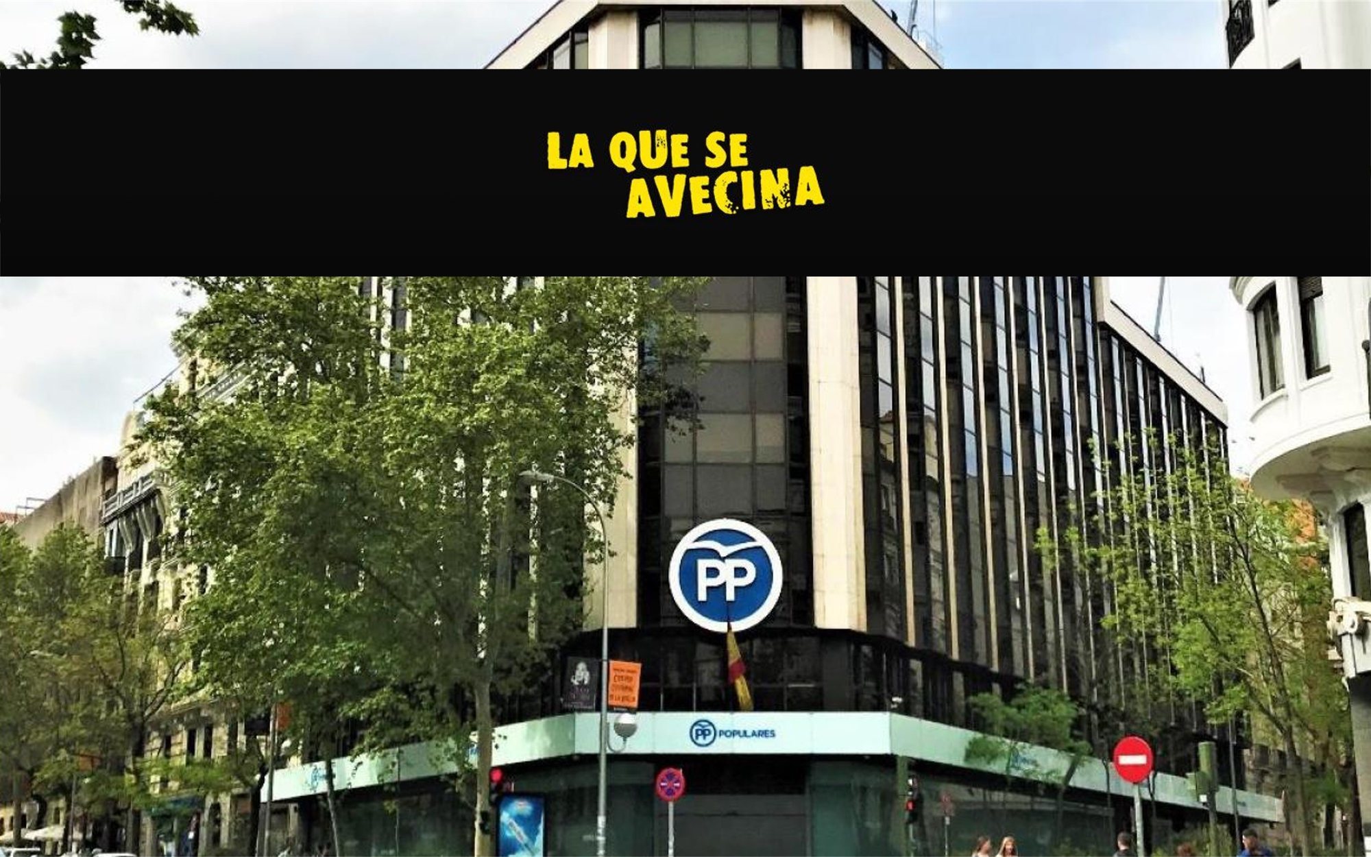 Alberto Caballero propone la sede del PP como el nuevo vecindario de 'La que se avecina'