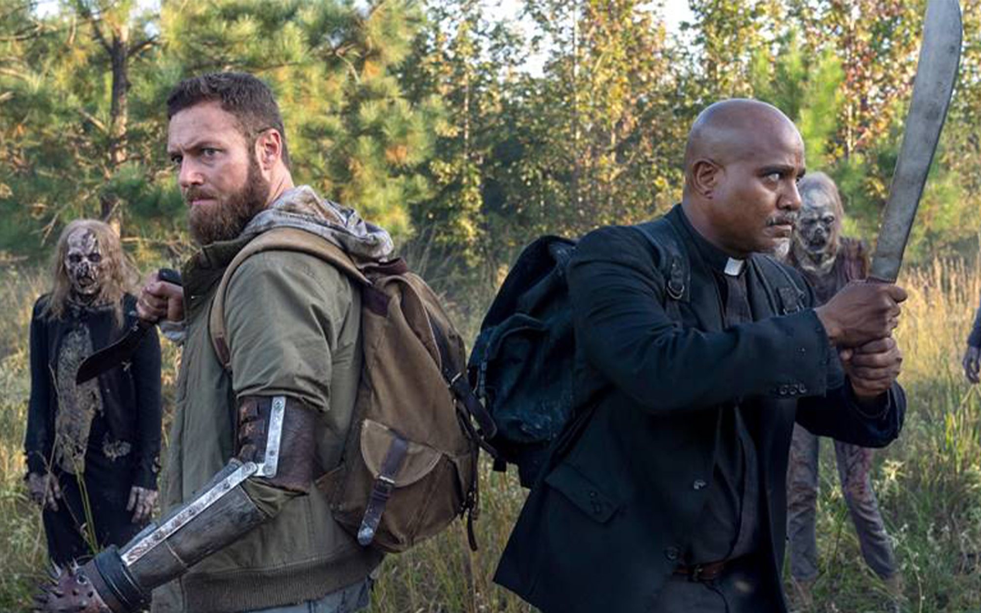 'The Walking Dead' pone a prueba la fe del padre Gabriel en el 10x19