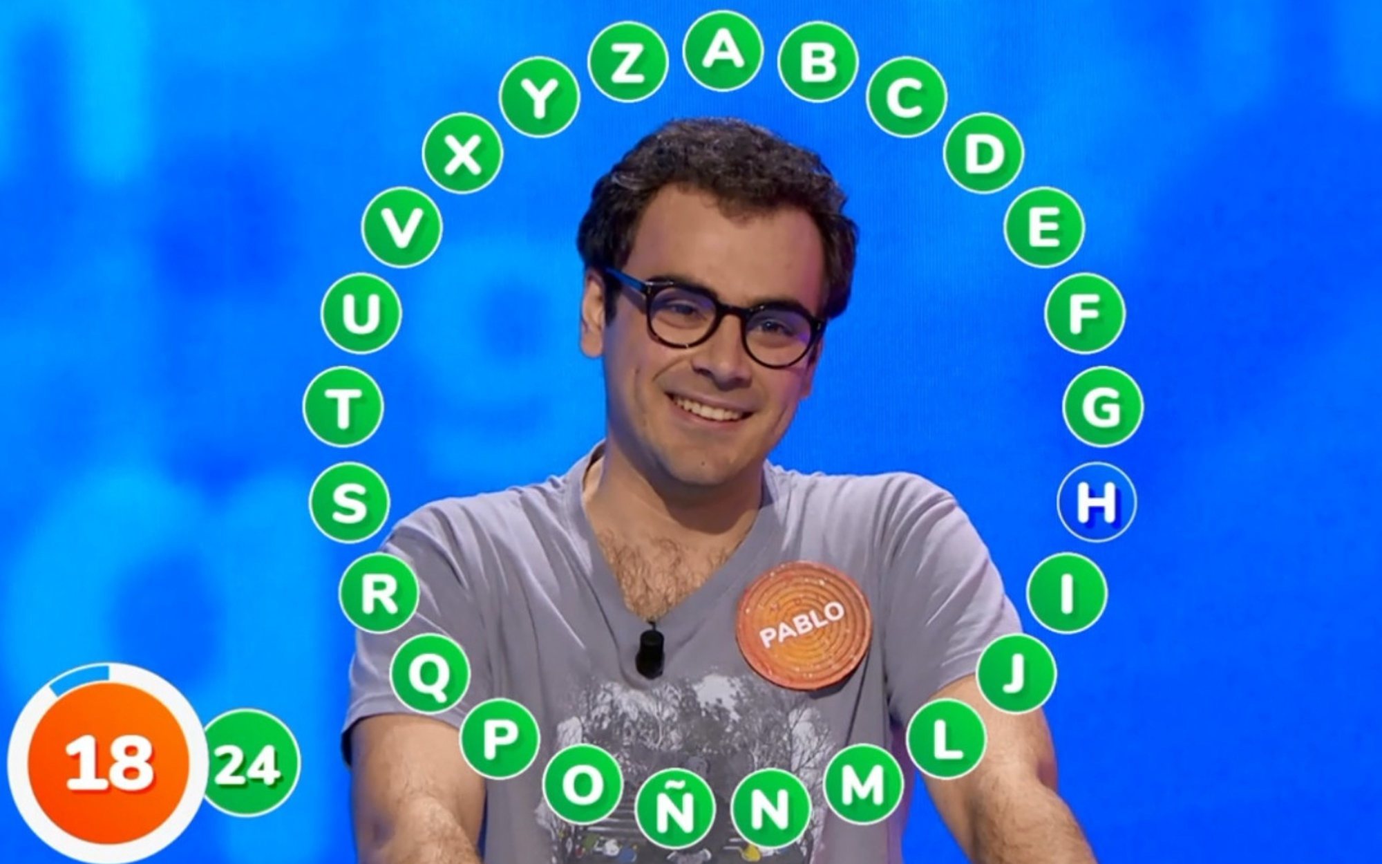 Pablo Díaz, concursante de 'Pasapalabra', troleado en Twitch: "¿Has probado el chorizo portuano?"