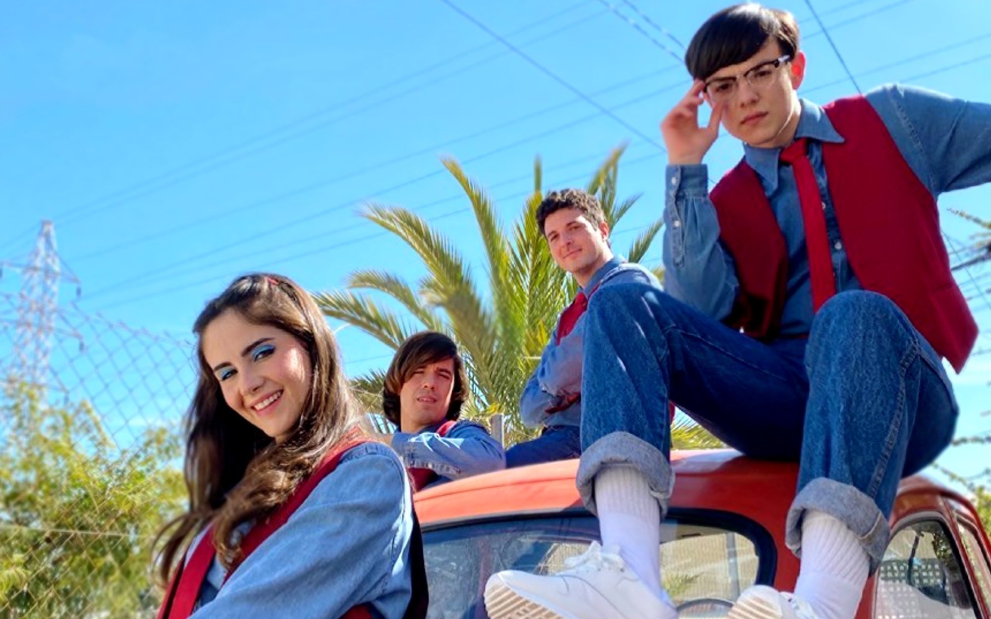 Flavio, Samantha, Roi Méndez y Lucía Ramos graban el piloto de la serie 'Ni p*** idea de música'