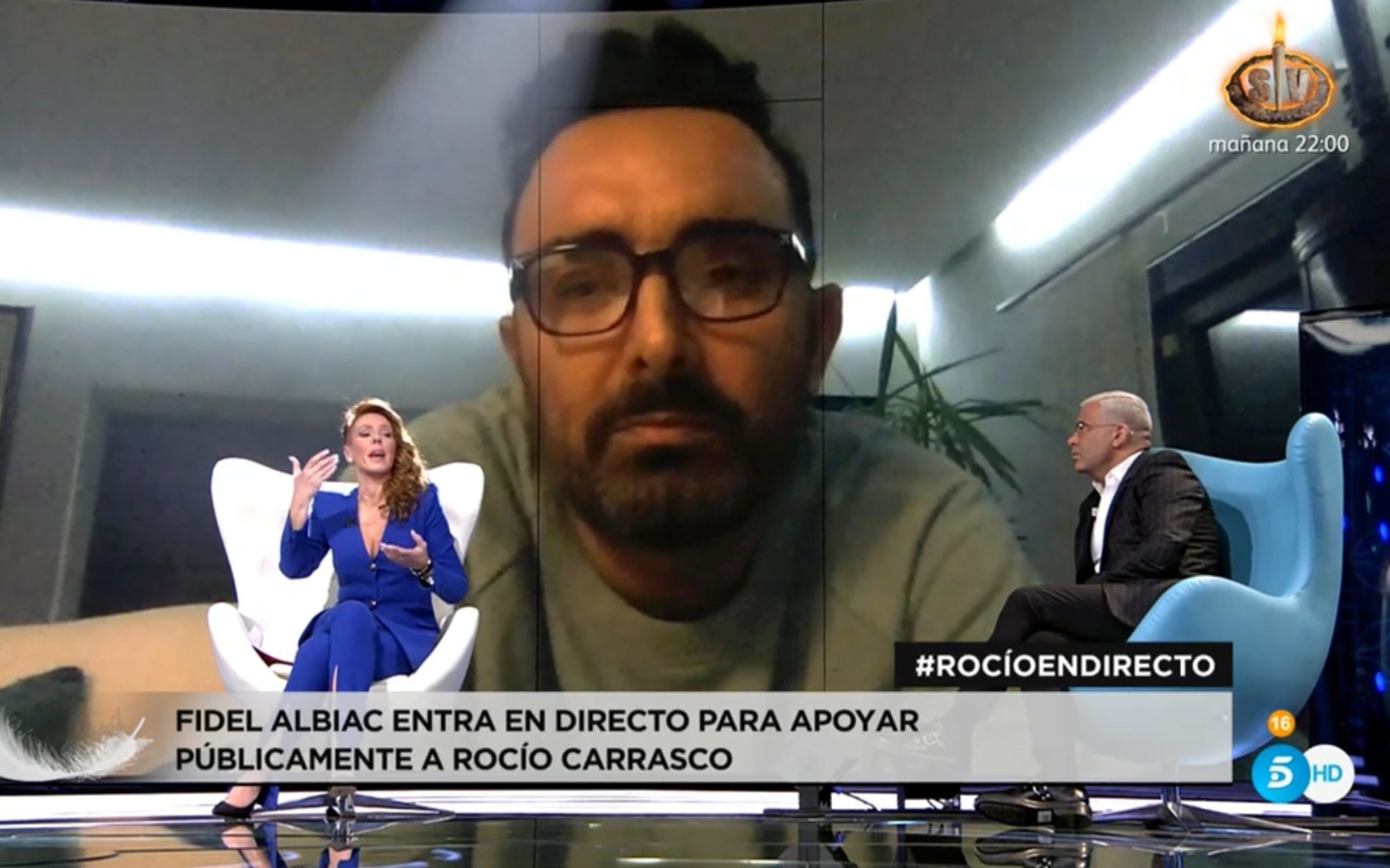 El debut televisivo de Fidel Albiac en la entrevista de Rocío Carrasco: "Me han señalado desde el minuto cero"