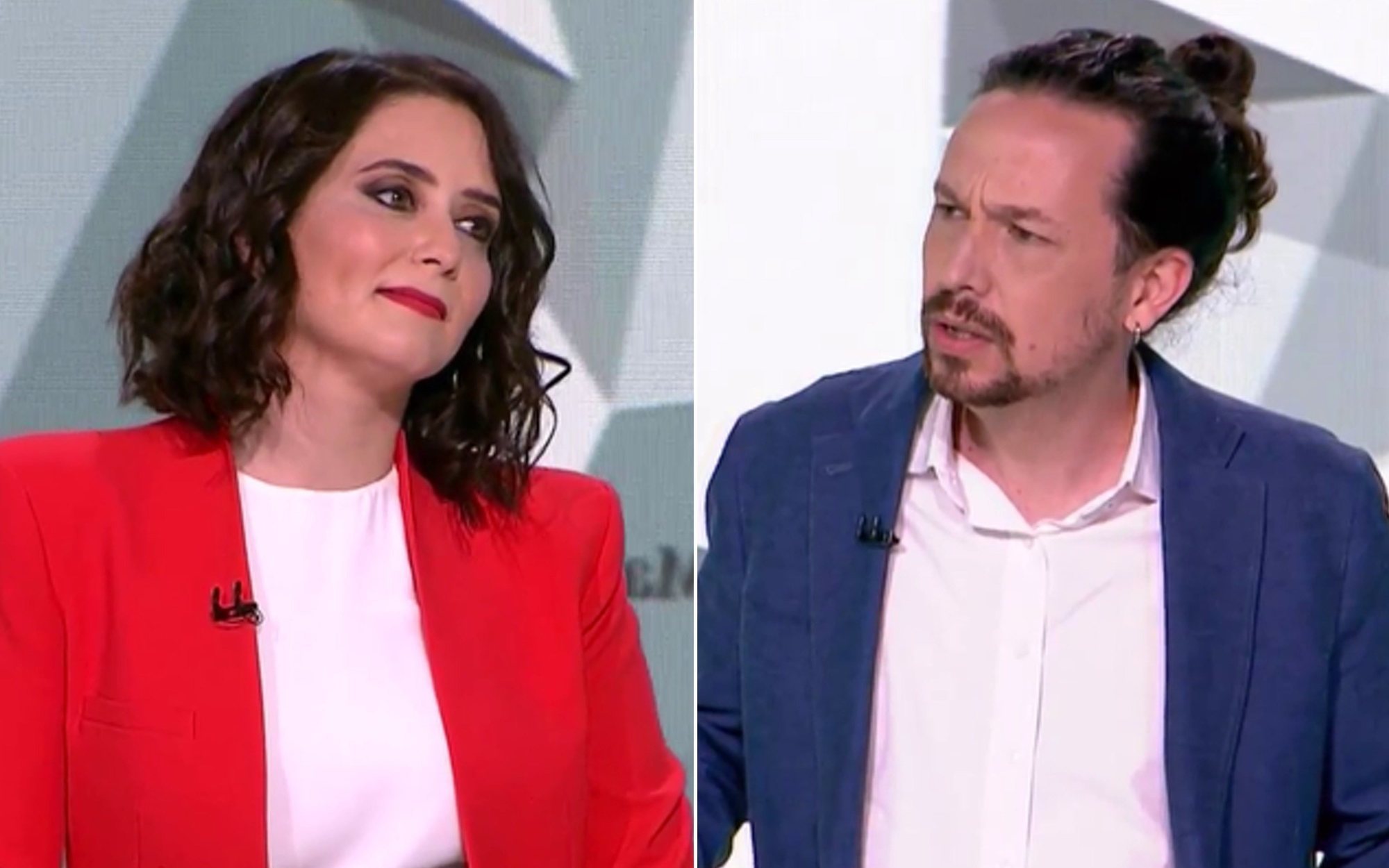 Tenso encontronazo entre Isabel Díaz Ayuso y Pablo Iglesias por las muertes durante la pandemia