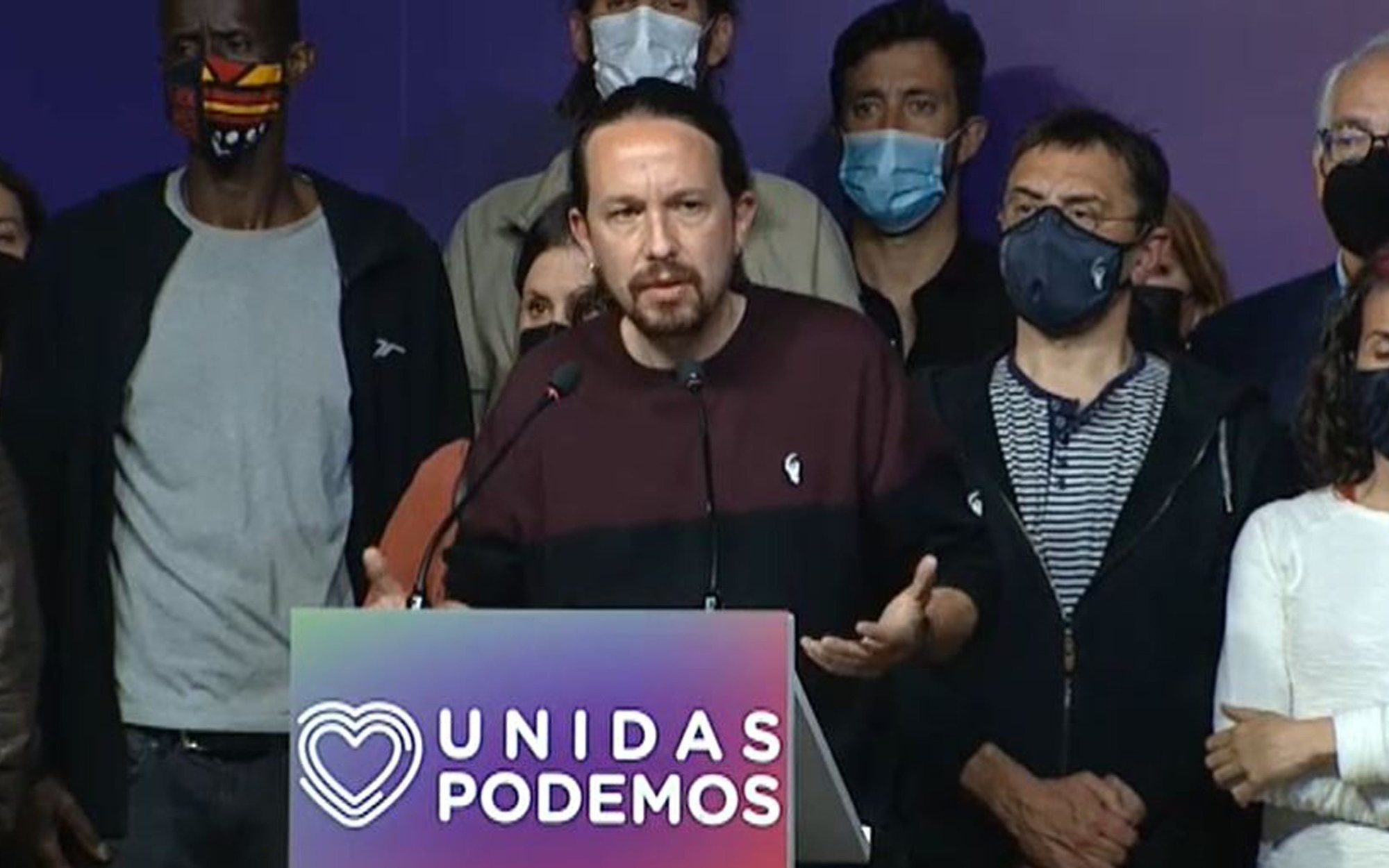 Pablo Iglesias dimite de sus cargos tras las elecciones de Madrid: "No voy a ser un tapón para la renovación"