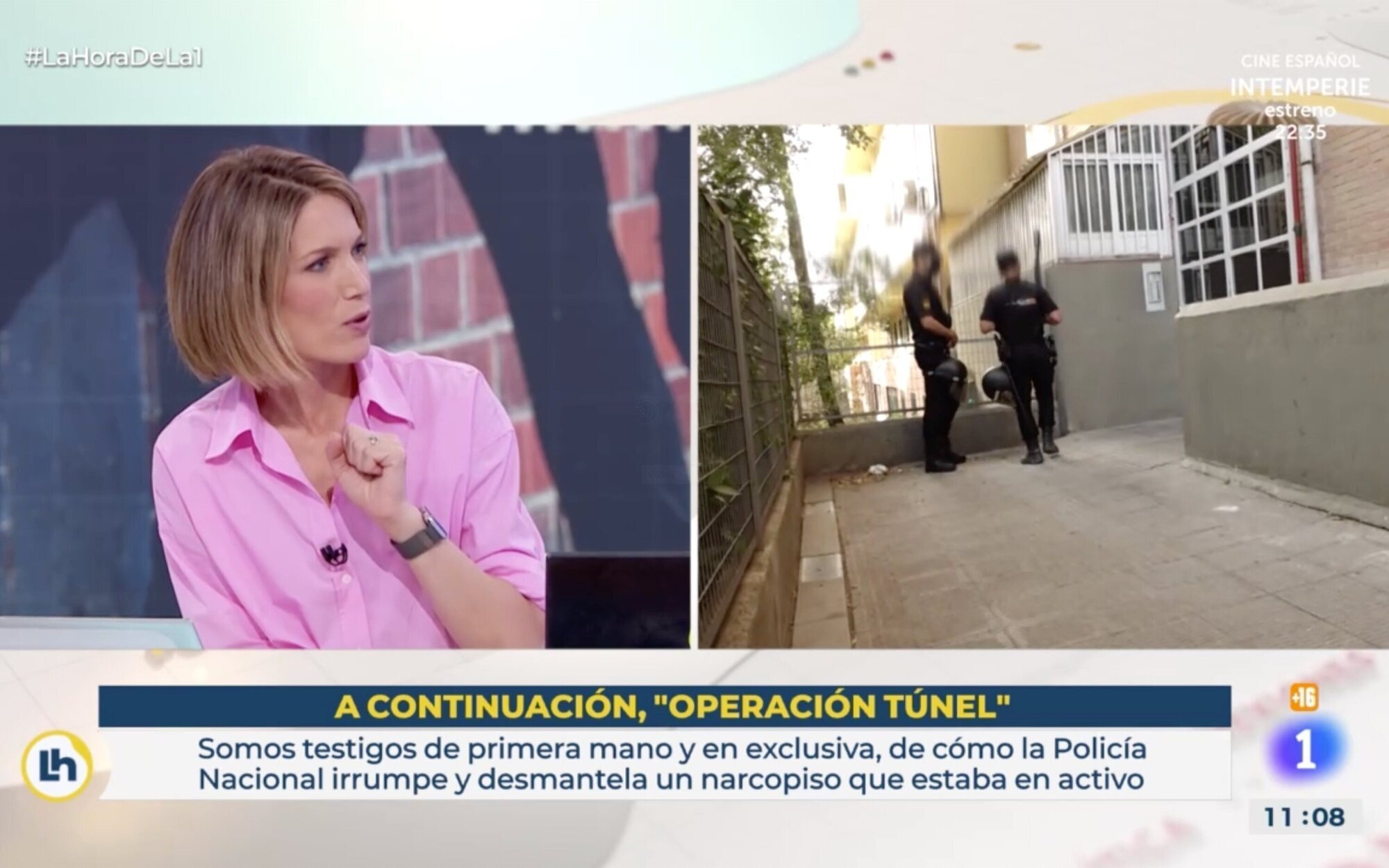 Una reportera de 'La hora de La 1' es amenazada por presuntos narcos y tiene que huir en un furgón policial