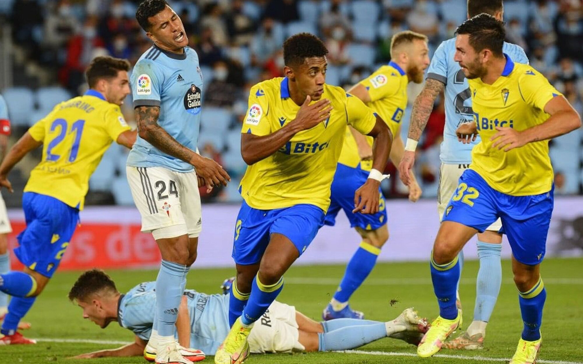 La derrota del Celta de Vigo frente al Cádiz roza el medio millón de espectadores en Gol