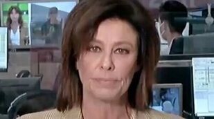 Beatriz Pérez-Aranda, cazada durante el informativo: Lanza besos a la cámara y realiza varios aspavientos