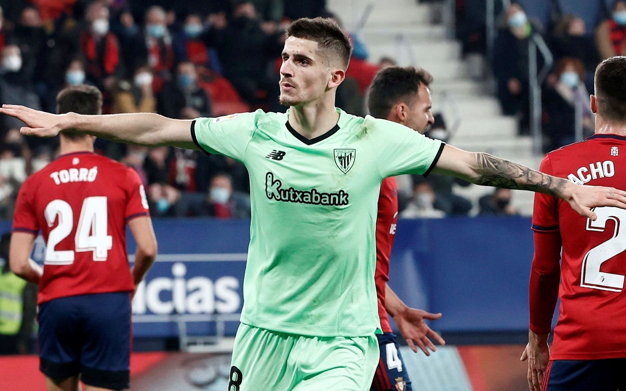 El partido del Osasuna-Ath. Bilbao en Gol le come la tostada al cine western de Trece