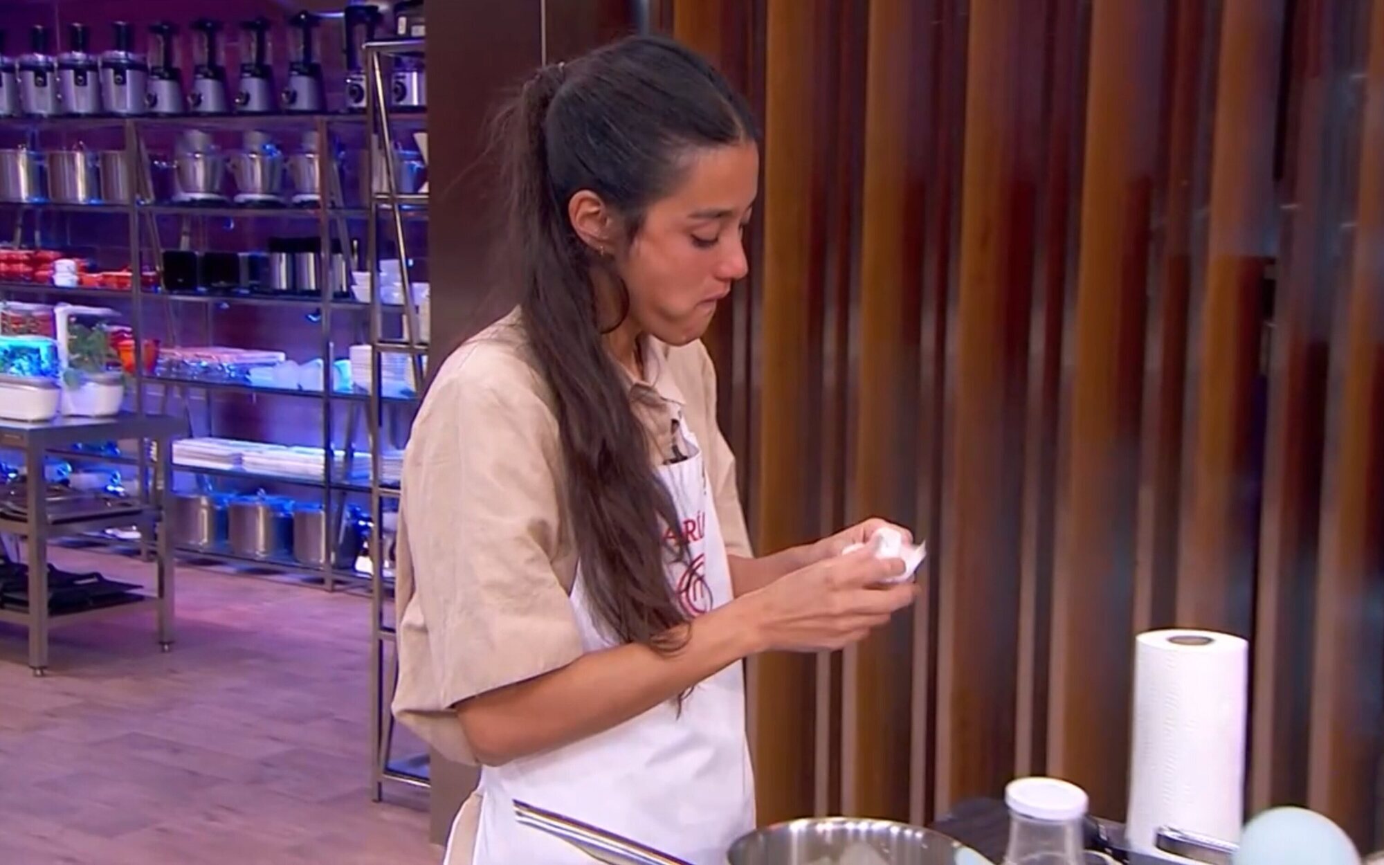 El mal rato de María Lo en 'MasterChef 10' al fallar varias veces al hacer un suflé: "Soy incapaz de quererme"