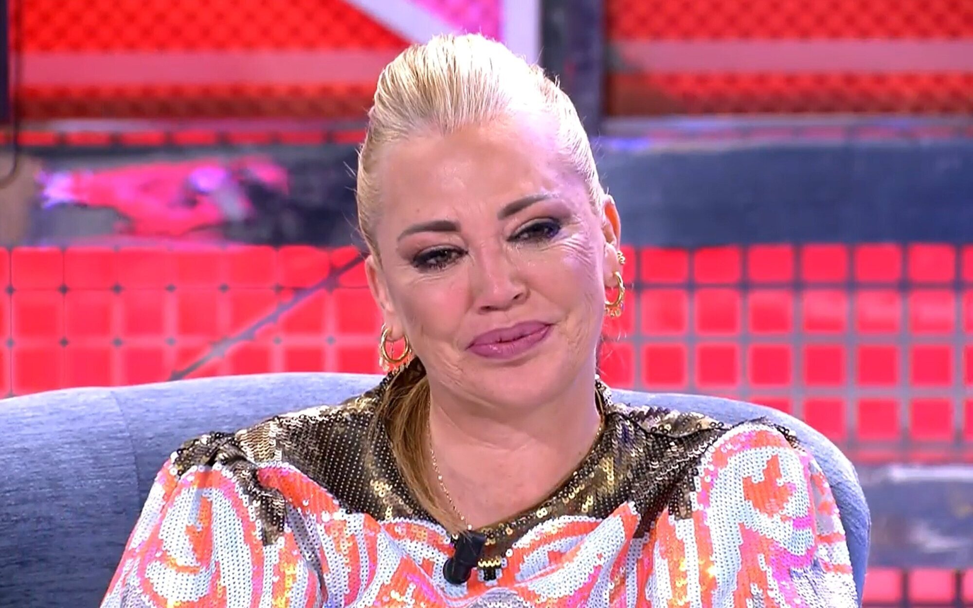 Belén Esteban, rota en 'Sálvame' por los ataques de Kiko Matamoros: "Ahora no estoy bien y me duele"