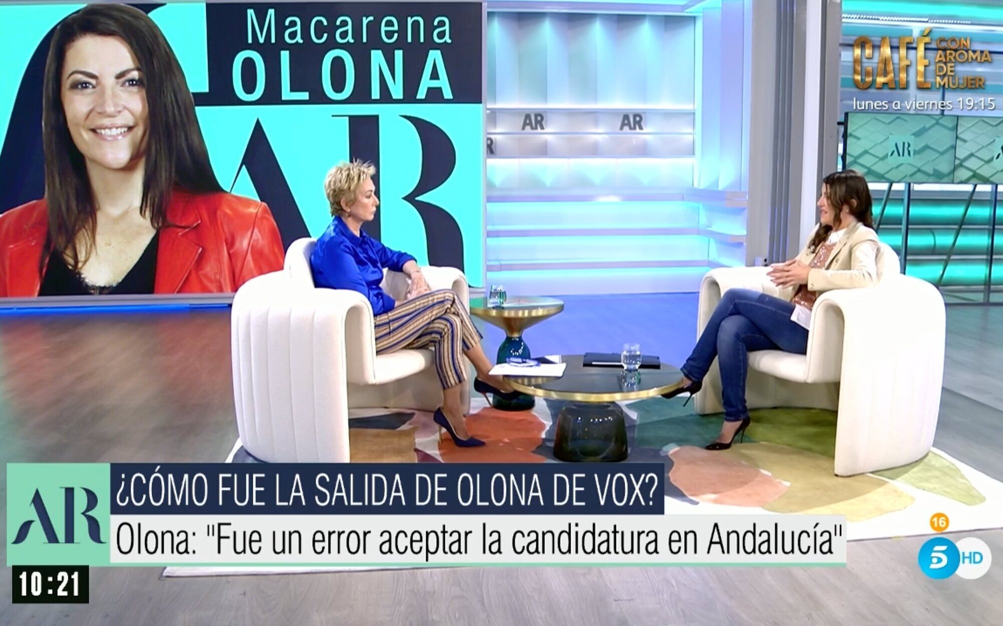 Macarena Olona intenta esquivar la pregunta de Ana Rosa sobre si es feminista y acaba sacando su transfobia