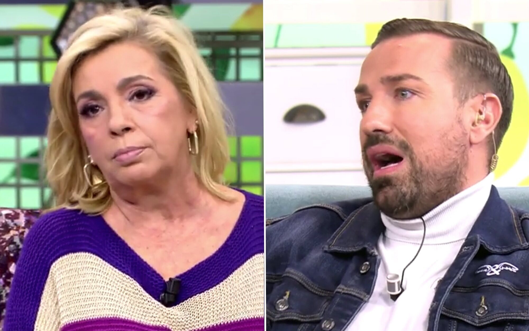 Carmen Borrego abandona 'Sálvame' encolerizada por culpa de Rafa Mora: "¡Ya está bien de maltratarme!"