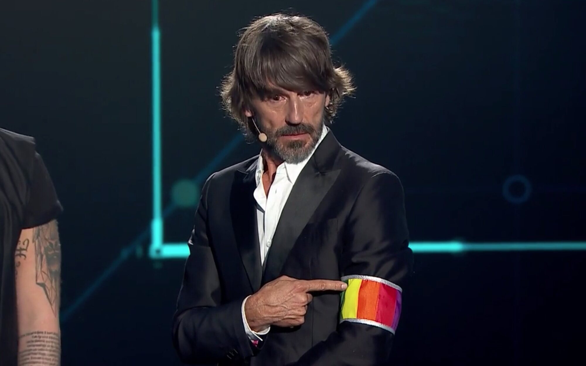 Santi Millán viste un brazalete arcoíris en 'Got Talent' como señal de repulsa a la represión de Catar