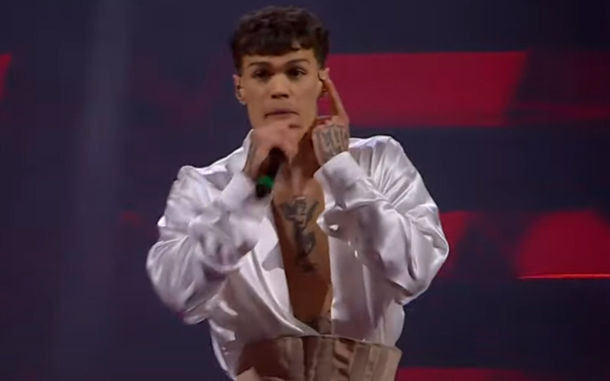 La vergonzosa pataleta de Blanco, representante de Italia en Eurovisión 2022, por un fallo técnico en Sanremo