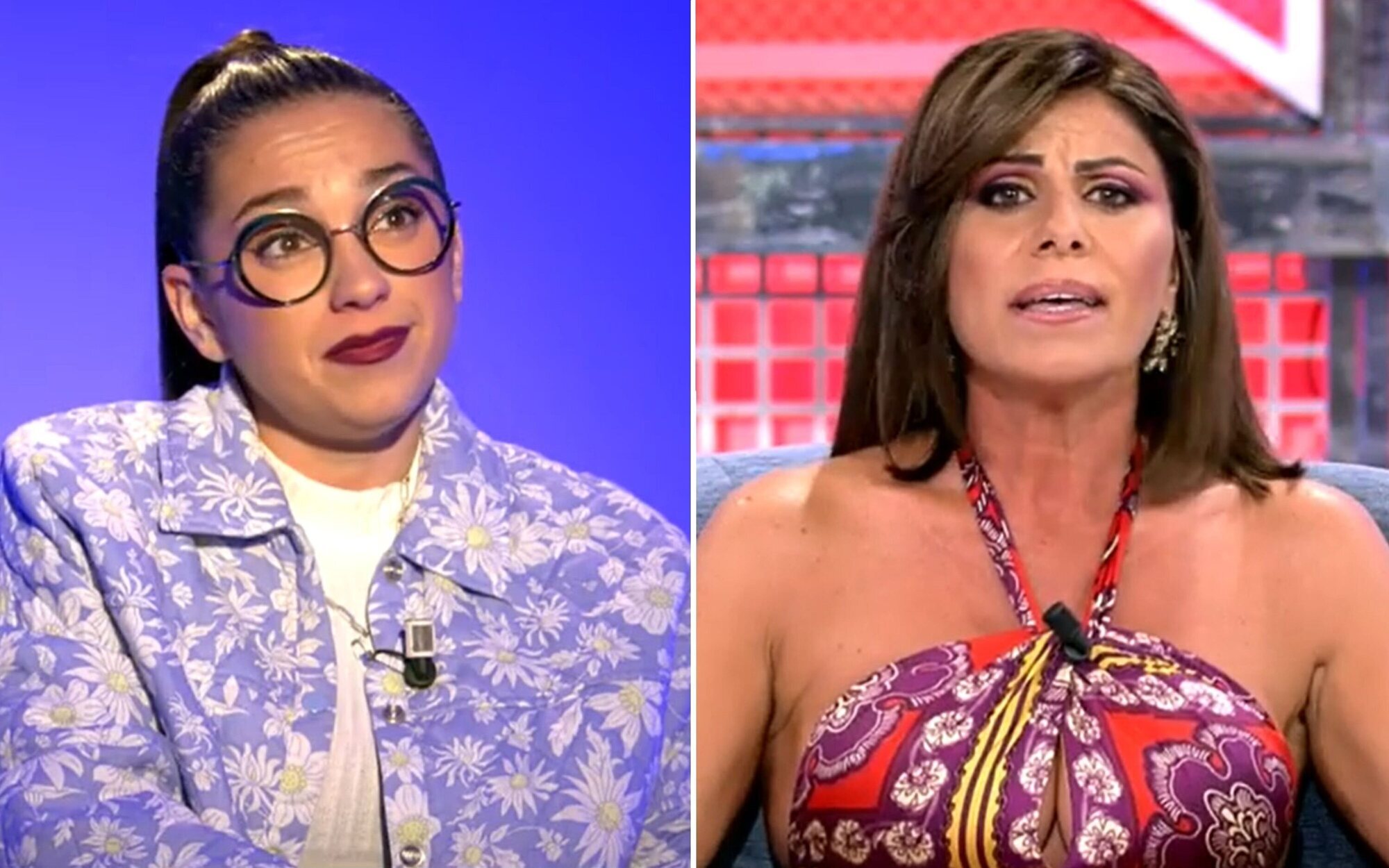 Reproches y broncas entre Yaiza Martín y Miriam Corregüela en el 'Deluxe': "Me levanto y me largo"