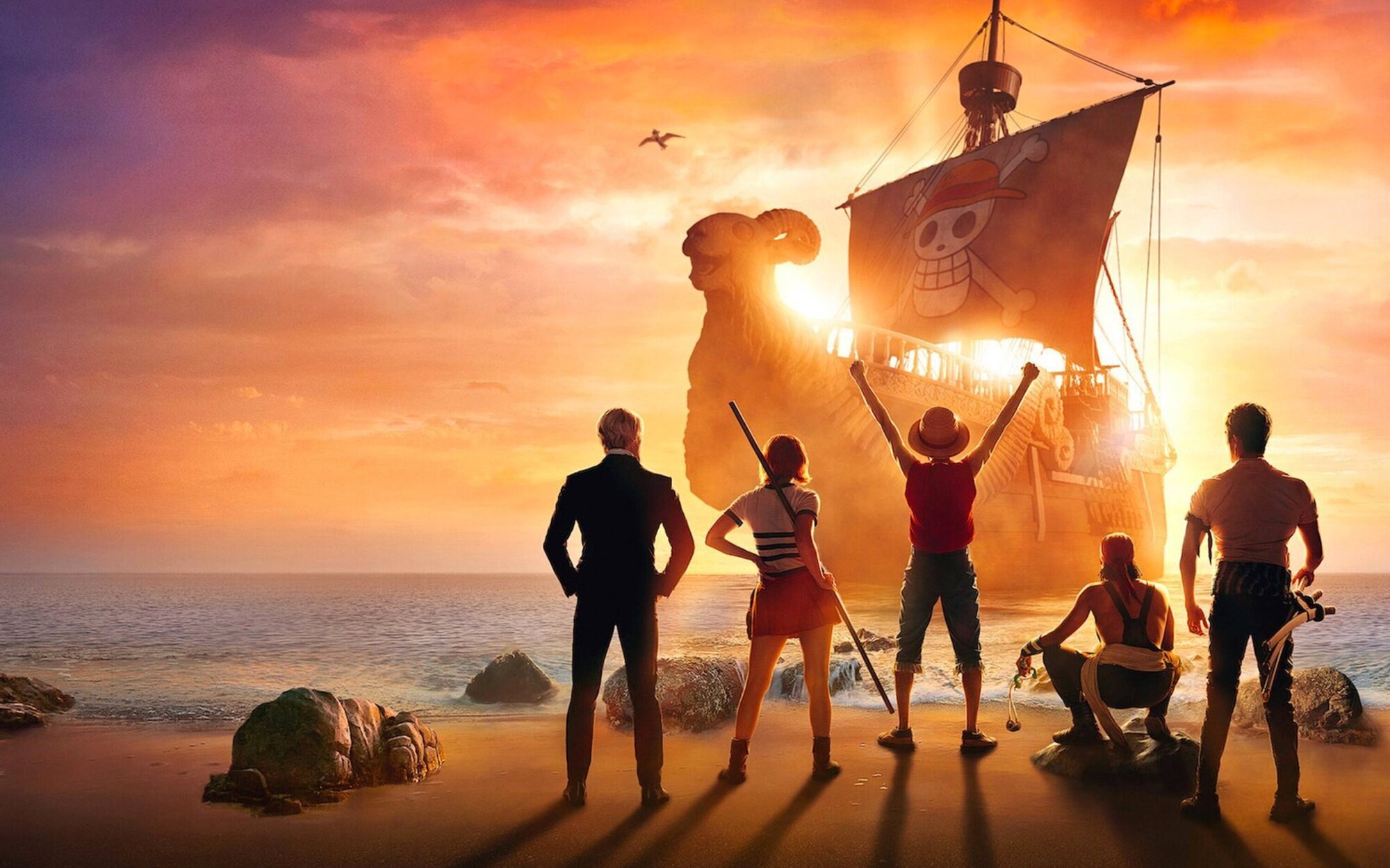 'One Piece' se echa al mar en este nuevo póster de la adaptación de Netflix