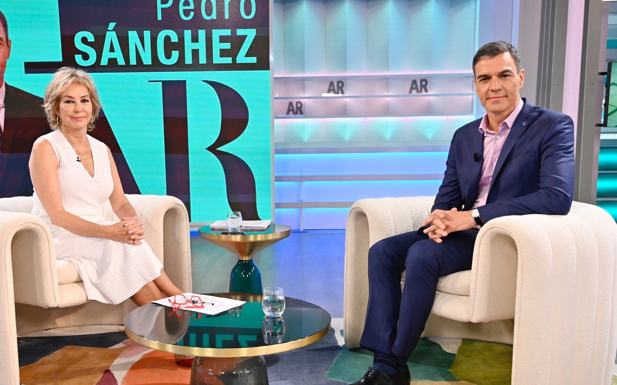 Pedro Sánchez arrasa en 'El programa de Ana Rosa' (22,5%) con una clara victoria sobre Feijóo